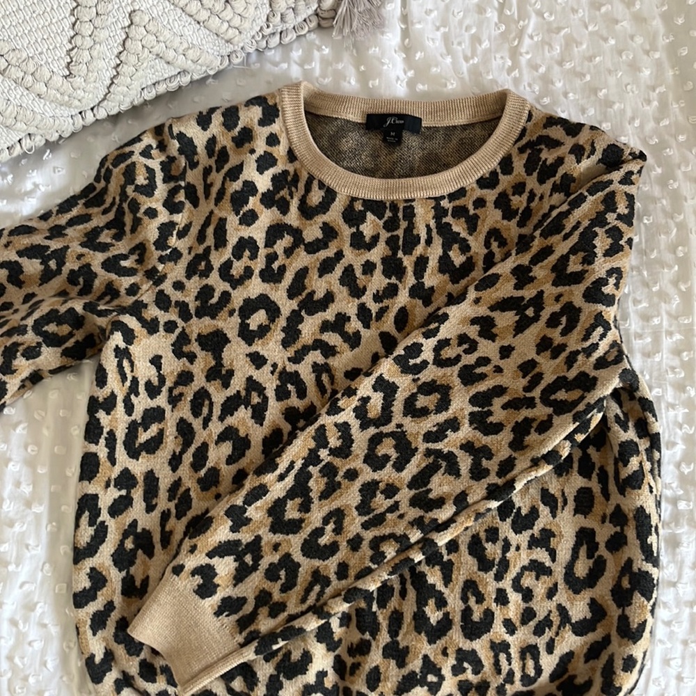 JCREW Cheetah print sweater